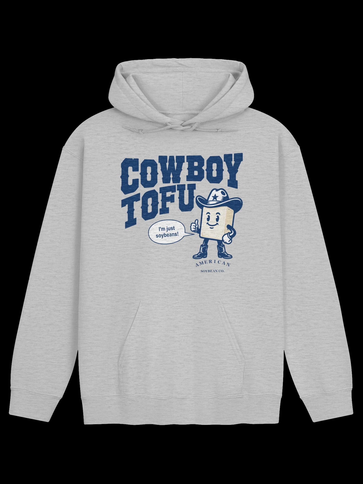 Cowboy Tofu Hoodie — Front