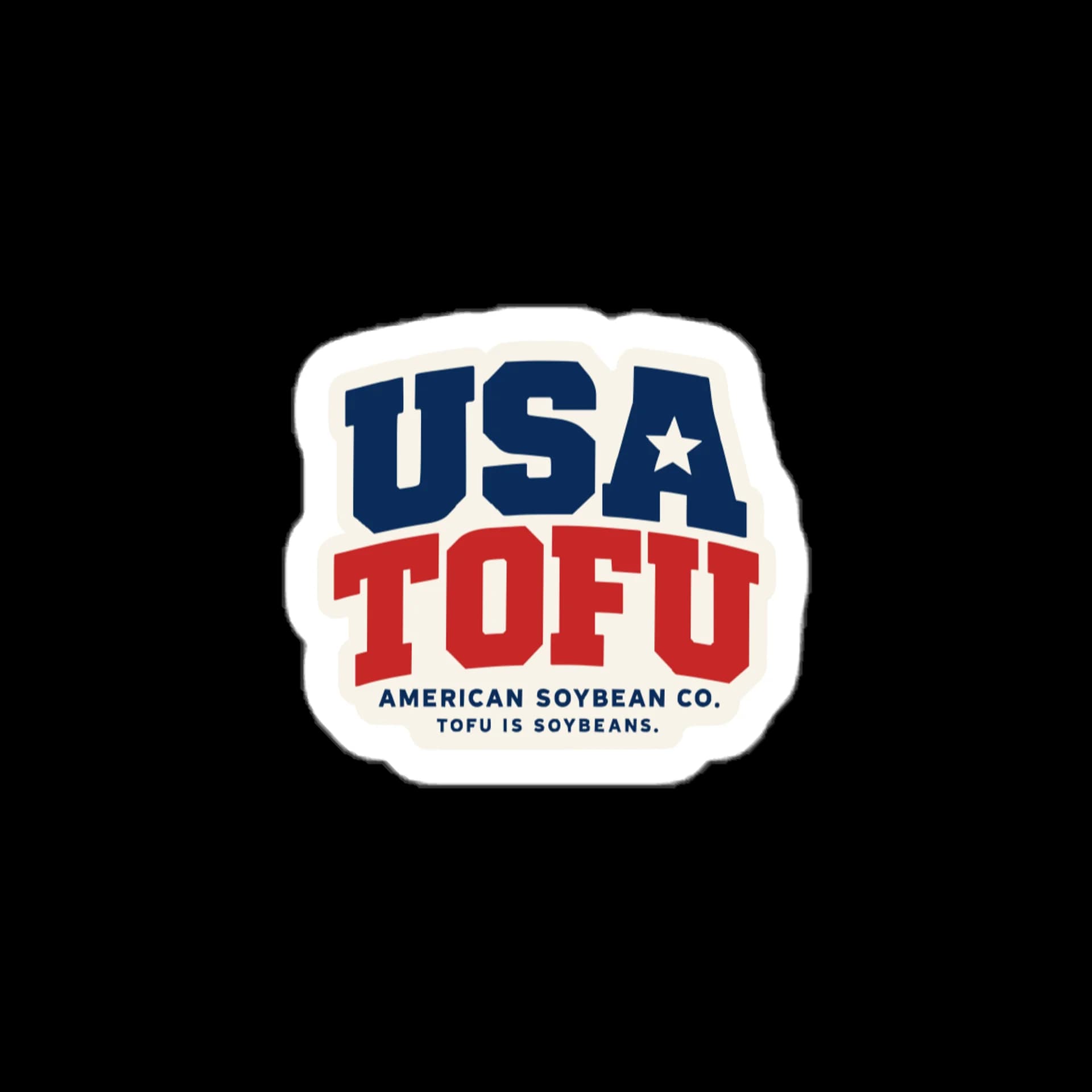 USA TOFU Sticker — view 1